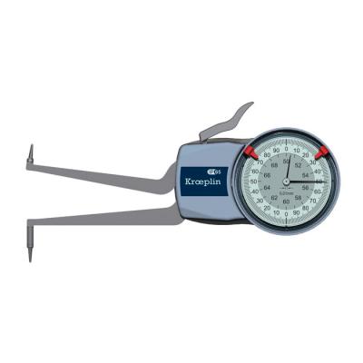 KROEPLIN H250 Skänkelmätklocka 50-70 mm för invändig mätning (Analog)